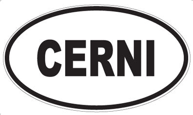 CERNI - Oval Sticker