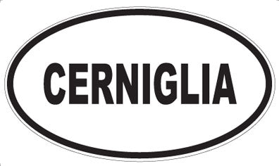 CERNIGLIA - Oval Magnet