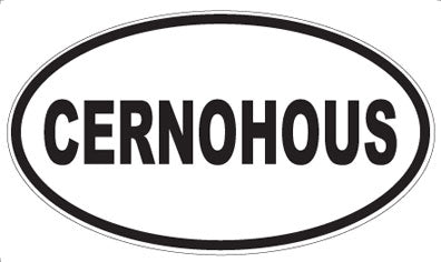 CERNOHOUS - Oval Sticker