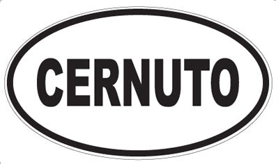 CERNUTO - Oval Sticker