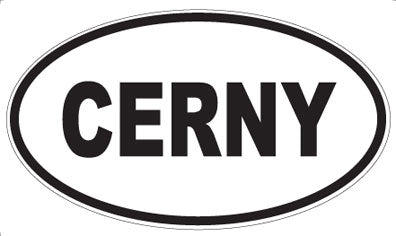 CERNY - Oval Sticker