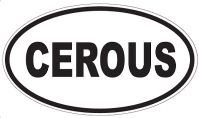 CEROUS - Oval Sticker