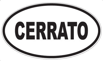 CERRATO - Oval Sticker