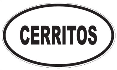CERRITOS - Oval Magnet
