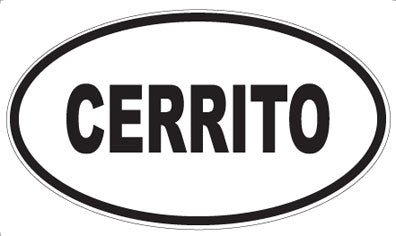 CERRITO - Oval Magnet