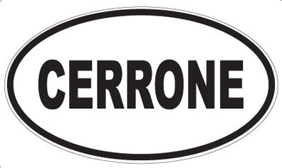 CERRONE - Oval Sticker