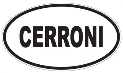 CERRONI - Oval Sticker