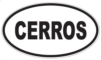 CERROS - Oval Magnet