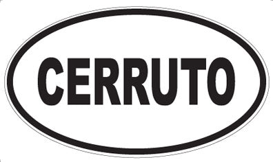 CERRUTO - Oval Sticker