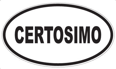 CERTOSIMO - Oval Magnet