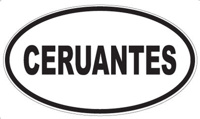 CERUANTES - Oval Sticker