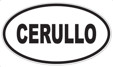 CERULLO - Oval Magnet