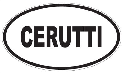CERUTTI - Oval Sticker