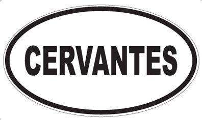 CERVANTES - Oval Magnet