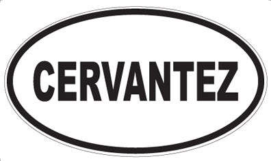 CERVANTEZ - Oval Sticker