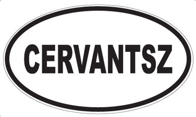 CERVANTSZ - Oval Sticker