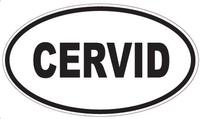CERVID - Oval Sticker