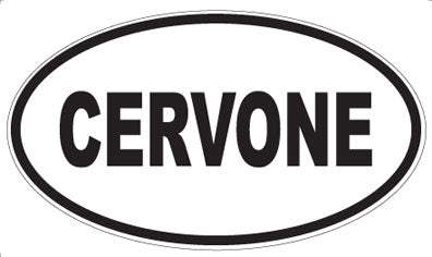 CERVONE - Oval Sticker