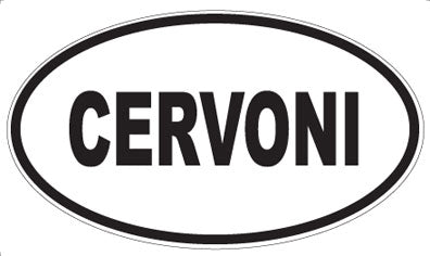 CERVONI - Oval Magnet