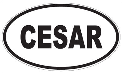 CESAR - Oval Sticker