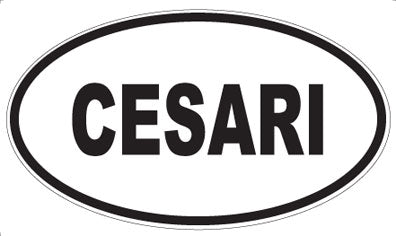 CESARI - Oval Sticker