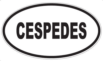 CESPEDES - Oval Magnet
