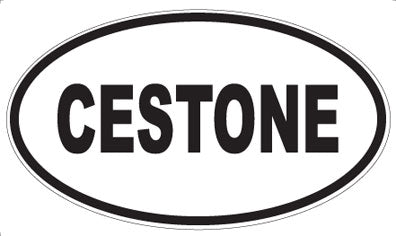 CESTONE - Oval Sticker