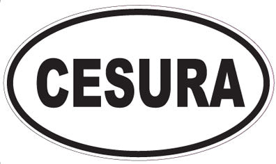 CESURA - Oval Sticker
