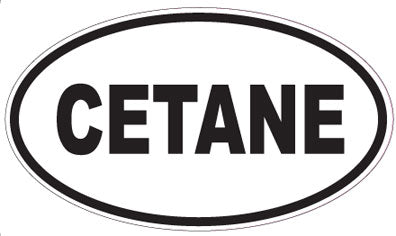 CETANE - Oval Sticker