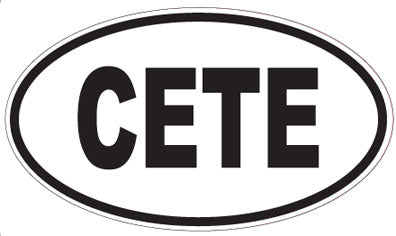 CETE - Oval Sticker