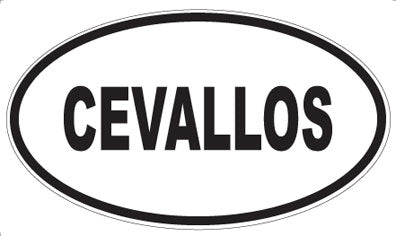 CEVALLOS - Oval Magnet