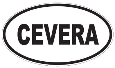 CEVERA - Oval Sticker