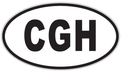 CGH - 3 Letter Initials Oval Sticker