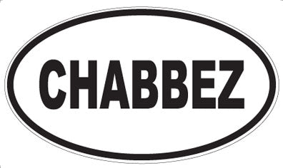 CHABBEZ - Oval Sticker
