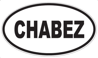 CHABEZ - Oval Sticker