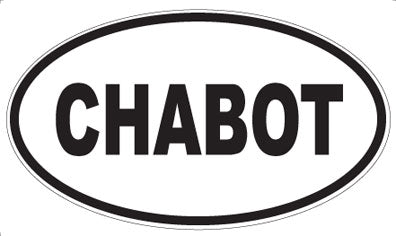 CHABOT - Oval Sticker