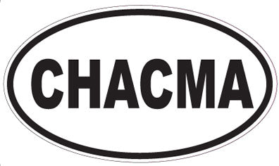 CHACMA - Oval Sticker