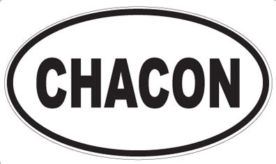 CHACON - Oval Sticker