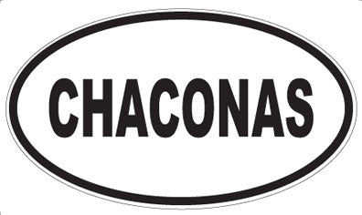 CHACONAS - Oval Sticker