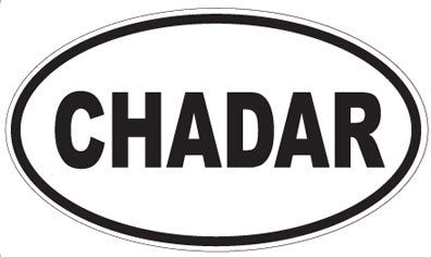 CHADAR - Oval Sticker