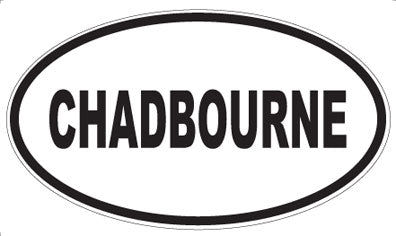 CHADBOURNE - Oval Sticker