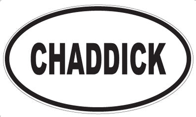 CHADDICK - Oval Magnet