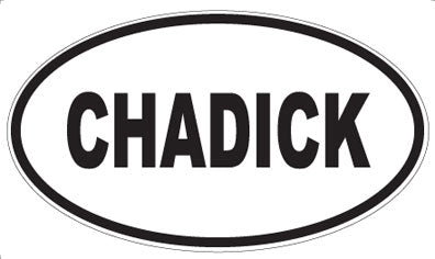 CHADICK - Oval Sticker