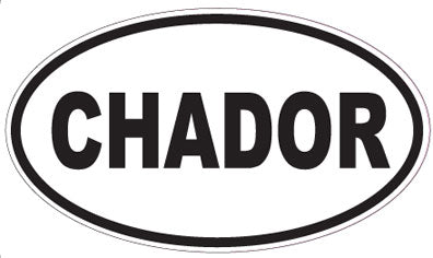 CHADOR - Oval Sticker