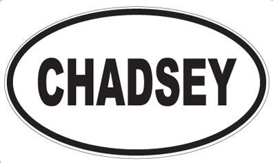 CHADSEY - Oval Magnet