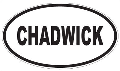 CHADWICK - Oval Magnet