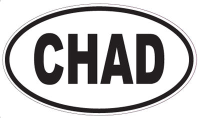CHAD - Oval Sticker