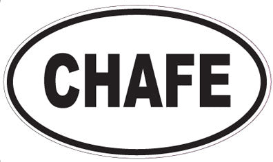 CHAFE - Oval Sticker