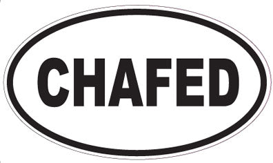 CHAFED - Oval Sticker