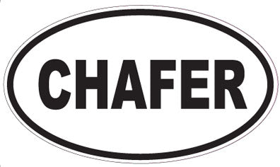 CHAFER - Oval Sticker